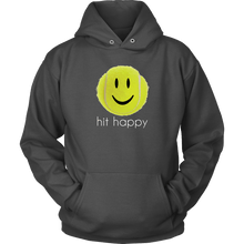 Load image into Gallery viewer, Charcoal Hit Happy Tennis Hoodie
