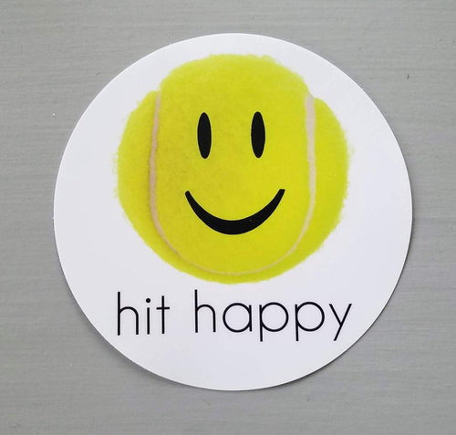 Hit Happy Tennis Car Magnet
