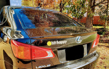 Load image into Gallery viewer, Black Hit Happy Tennis Car Magnet on a car
