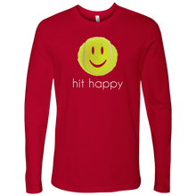 Load image into Gallery viewer, Red Hit Happy Tennis - Men&#39;s Long Sleeve T-Shirt
