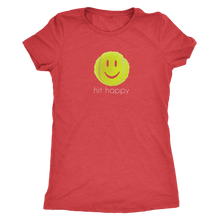 Load image into Gallery viewer, Vintage Red Hit Happy Tennis Women&#39;s Triblend T-Shirt
