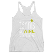 Load image into Gallery viewer, Tennis and Wine Women&#39;s Racerback Tank
